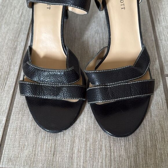 Karen Scott Women’s‎ Adriana Leather Strappy Sandals 9.5 Black - Picture 4 of 11